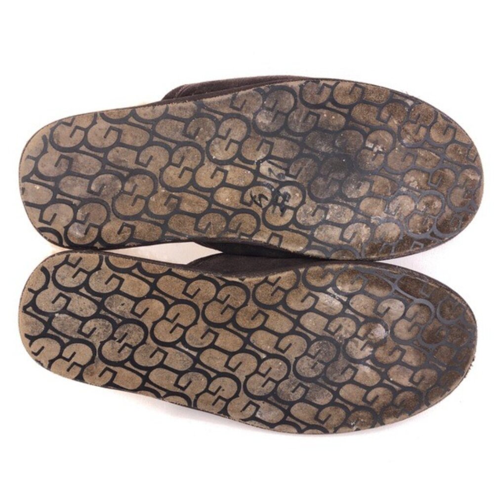 UGG Australia Brown Suede Winter Scuff Slippers 17 - Picture 8 of 14